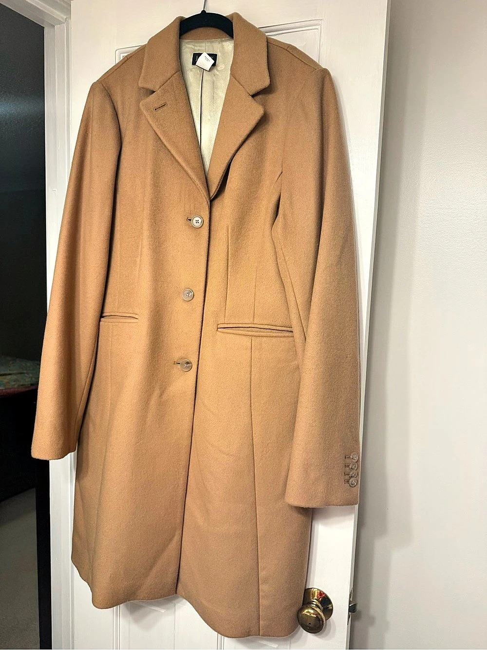 J.Crew Wool-Cashmere Coat Size 14T Like New